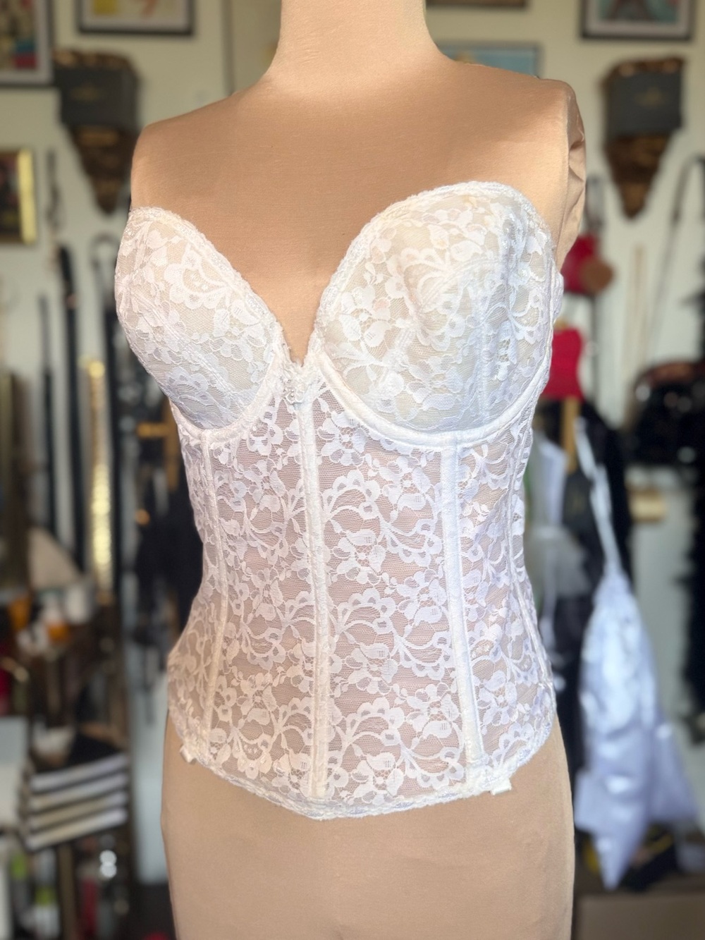 Vintage Frederick’s of Hollywood Strapless Longline Bustier Brassiere - Picture 3 of 10